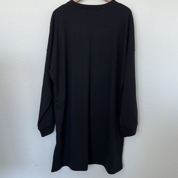 MissGuided Sweatshirt Dress Black Size 10 - Picture 6 of 6